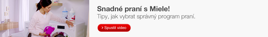 Tipy k praní v pračkách Miele